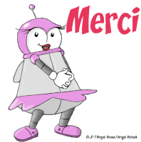 Gif animé merci alien